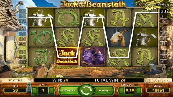 Spielen Sie einen kostenlosen Spielautomaten Jack And The Beanstalk