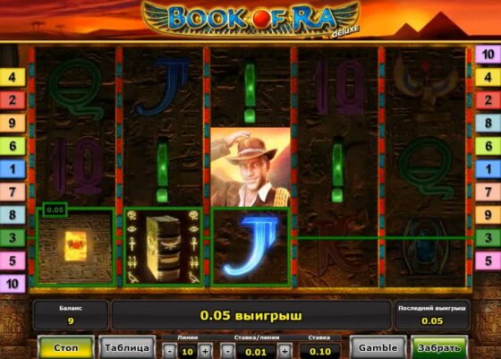 Gewinnlinie Book of Ra Deluxe