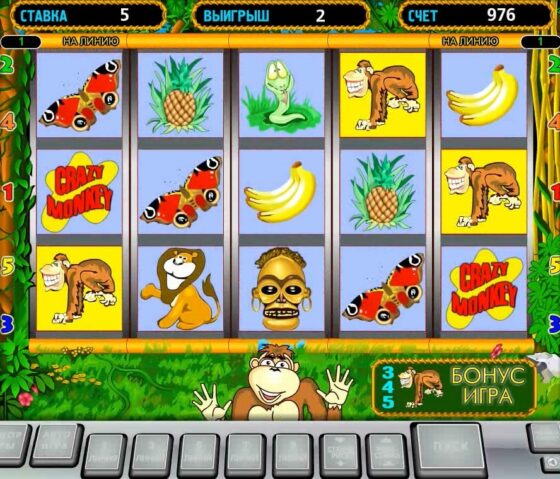 Spielen Sie einen kostenlosen Spielautomaten Crazy Monkey