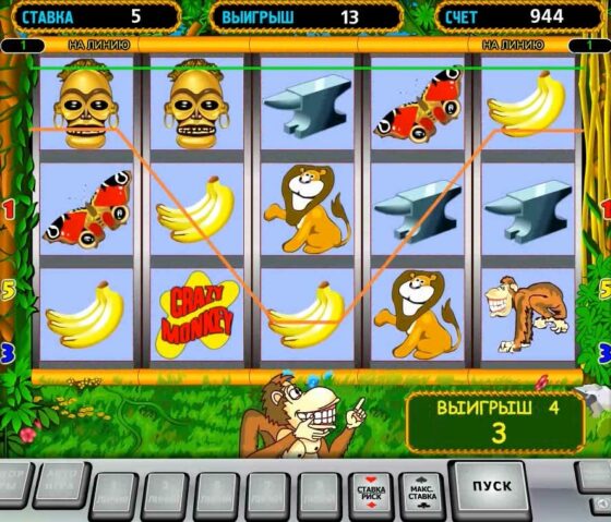 Spielautomaten Crazy Monkey