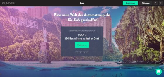 Offizielle Website der Dunder Casino