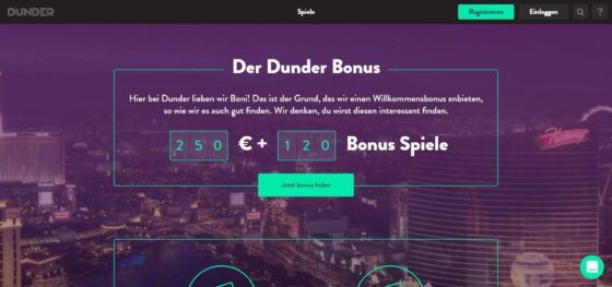 Dunder Casino Boni