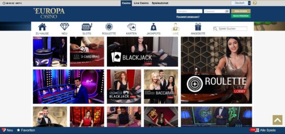Europa Casino live