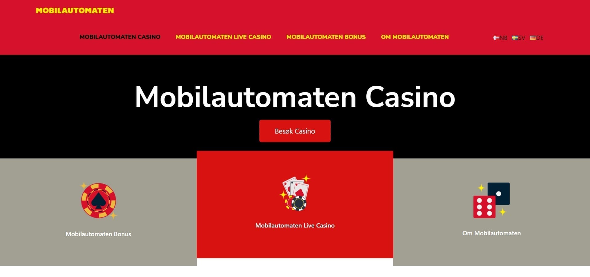 Offizielle Website der Mobilautomaten Casino