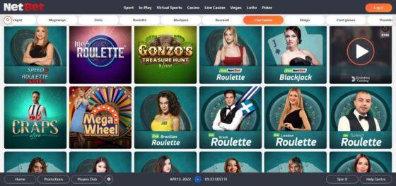 NetBet Casino live