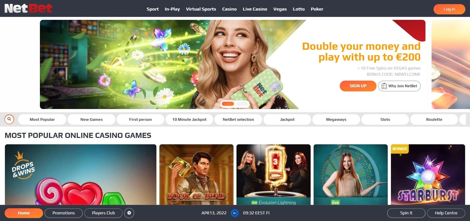 Offizielle Website der NetBet Casino
