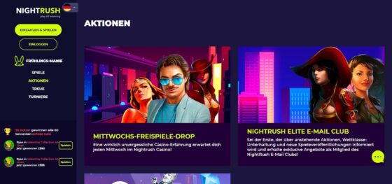 NightRush Casino Boni