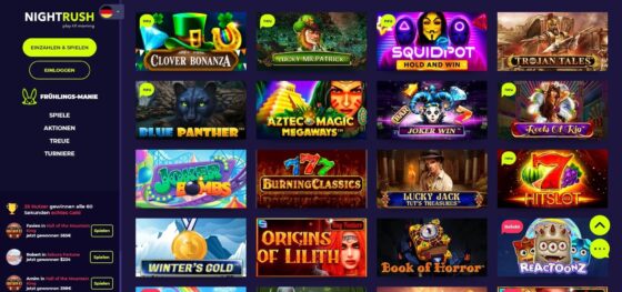 NightRush Casino Spielautomaten