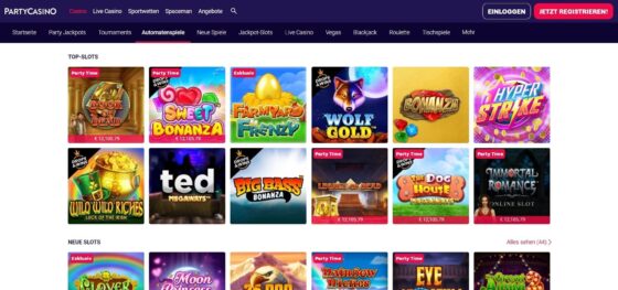 Party Casino Spielautomaten