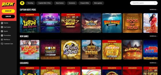 Rizk Casino Spielautomaten