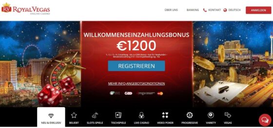 Offizielle Website der Royal Vegas Casino
