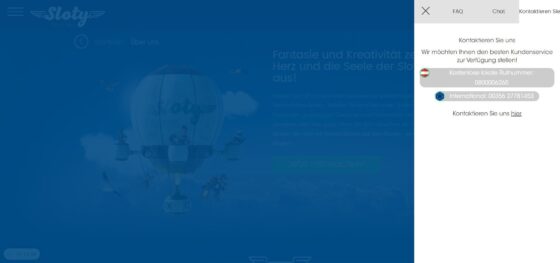 Kontakte zum Kundensupport