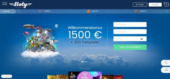 Offizielle Website der Sloty Casino