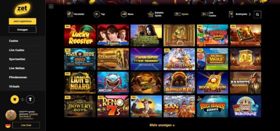 Machines à sous Zet Casino