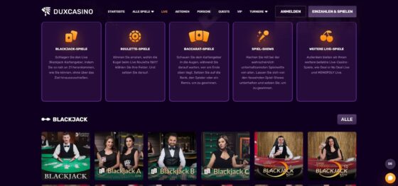 Live Dealer Spiele