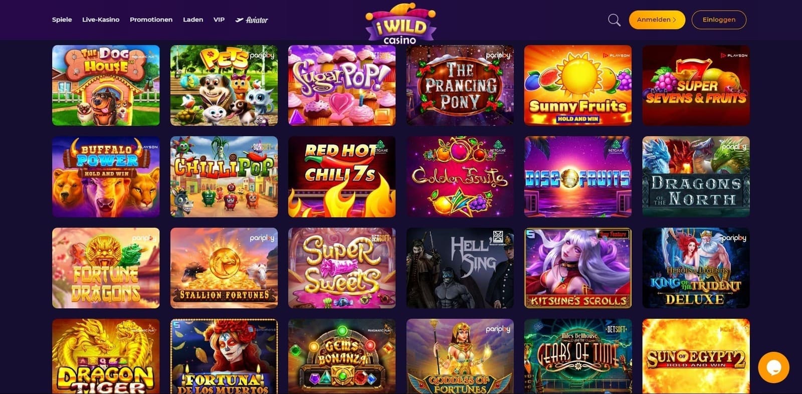 Spielautomaten iWild Casino