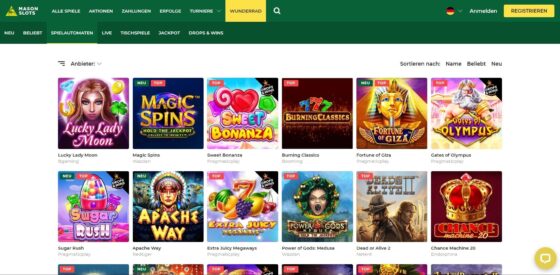 Spielautomaten Mason Slots Casino