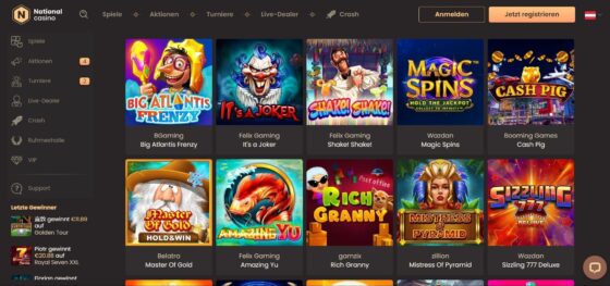 Spielautomaten National Casino