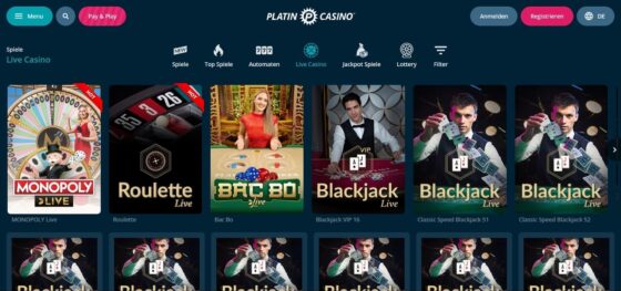 Live Dealer Spiele