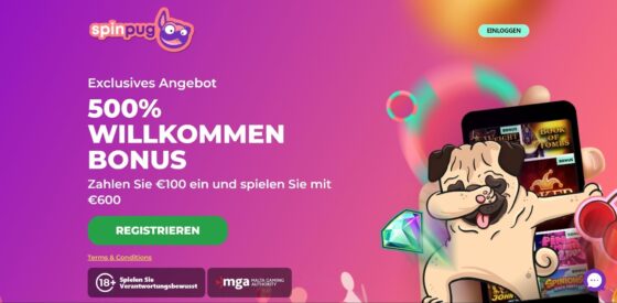 Offizielle Website der SpinPug Casino