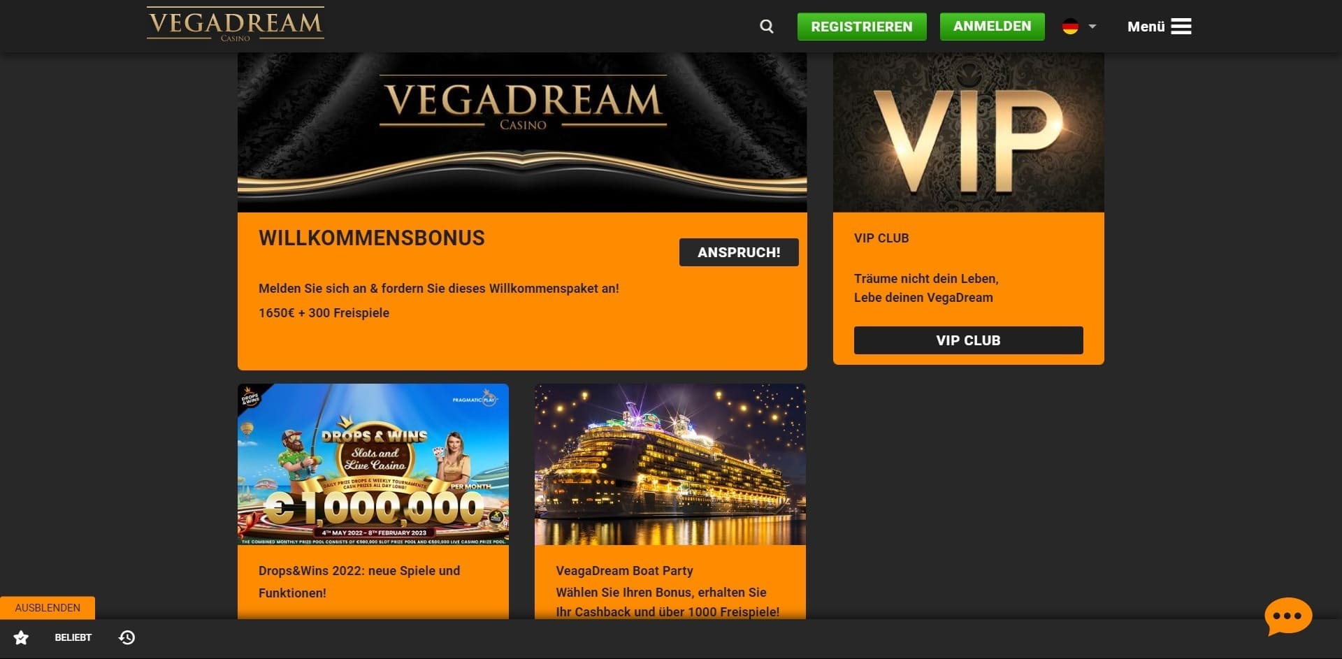Boni VegaDream Casino