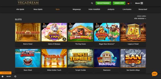 Spielautomaten VegaDream Casino