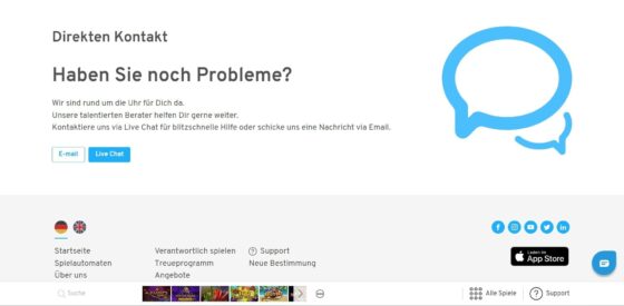 Kontakte Wunderino Casino