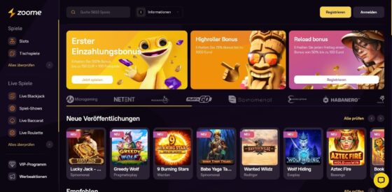 Offizielle Website der Zoome Casino