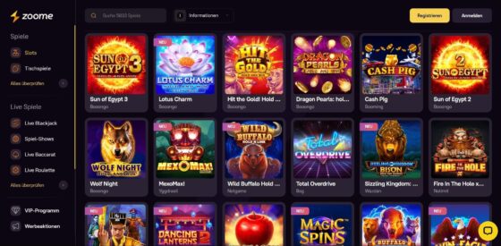 Spielautomaten Zoome Casino