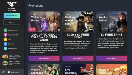boni BuranCasino