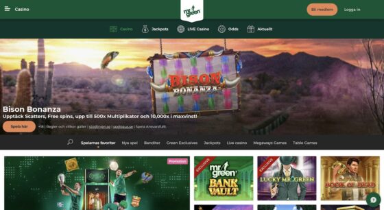 Offizielle Website der Mr Green