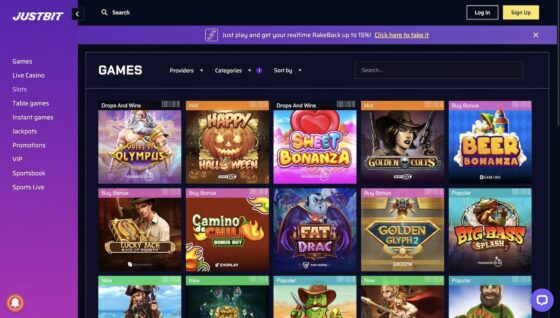 Spielautomaten JustBit Casino