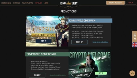 boni King Billy Casino