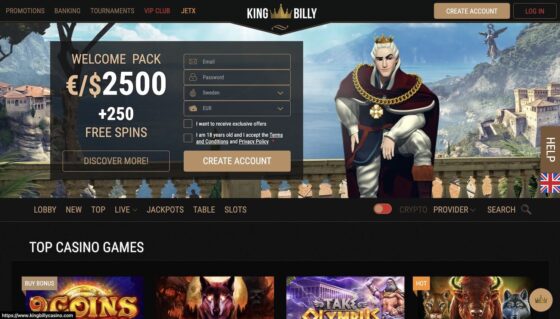 Offizielle Website der King Billy Casino