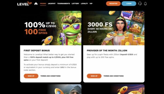 Casino Bonus LevelUp Casino