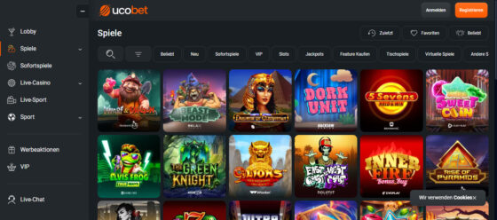 Ucobet casino games