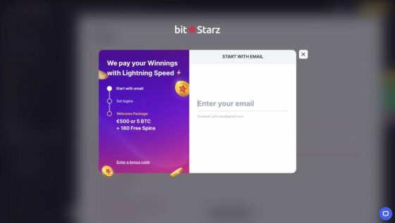 BitStarz Casino Registrierung