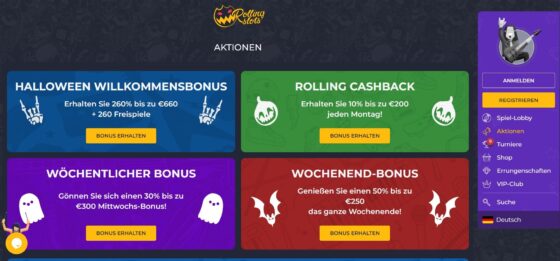 Rolling Slots werbeaktionen