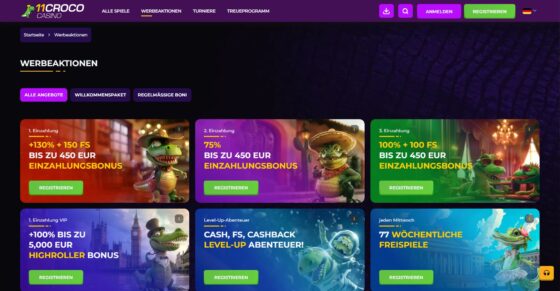 11 Croco Werbeaktionen